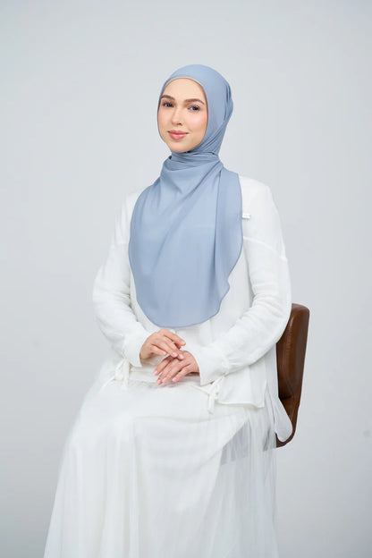 [★New] HoodX Curve [Pearl Chiffon] in Slate Blue