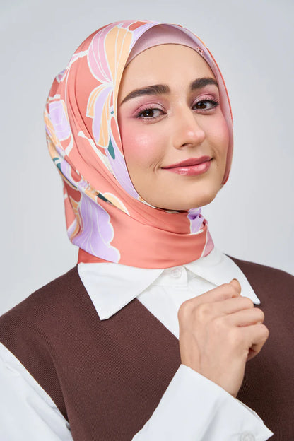 [★New] HoodX Luxe Printed Set in Sunset Blush