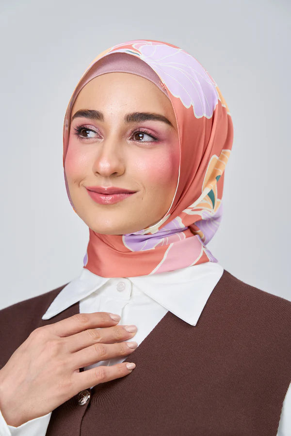 [★New] HoodX Luxe Printed Set in Sunset Blush