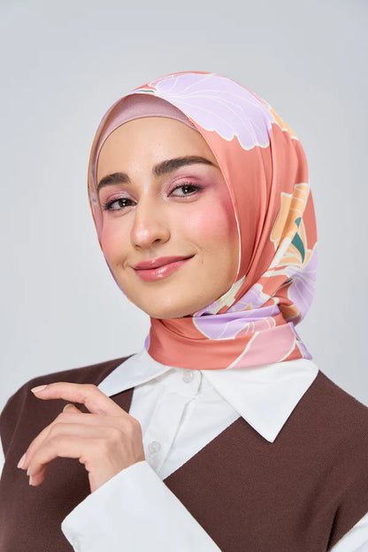 [★New] HoodX Luxe Printed Set in Sunset Blush