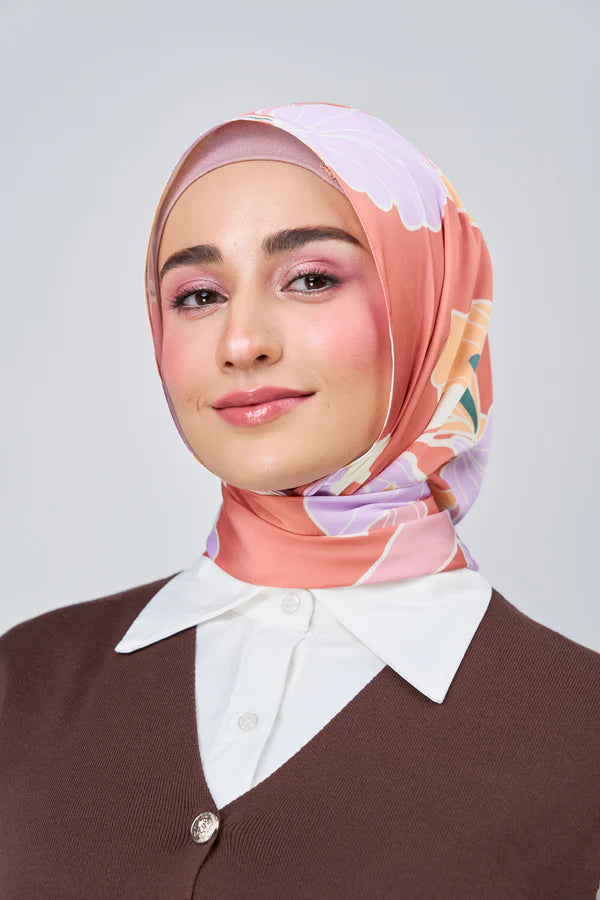 [★New] HoodX Luxe Printed Set in Sunset Blush