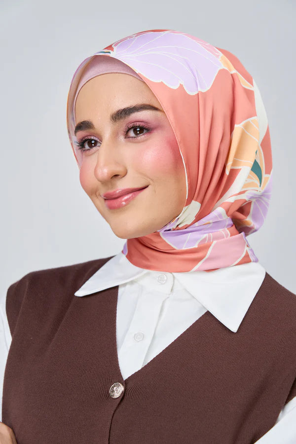 [★New] HoodX Luxe Printed Set in Sunset Blush