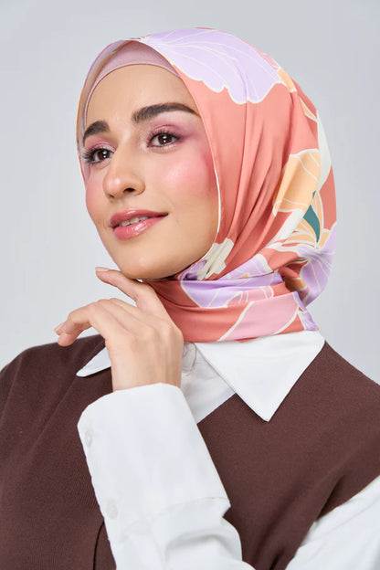 [★New] HoodX Luxe Printed Set in Sunset Blush