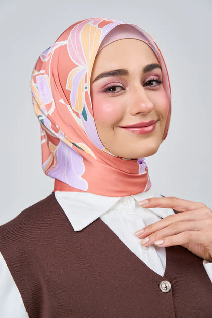 [★New] HoodX Luxe Printed Set in Sunset Blush
