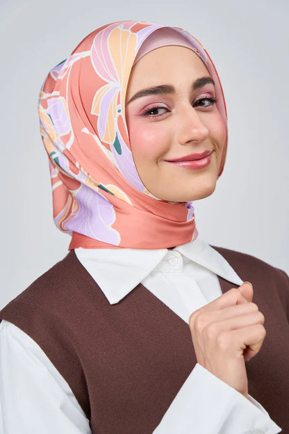 [★New] HoodX Luxe Printed Set in Sunset Blush