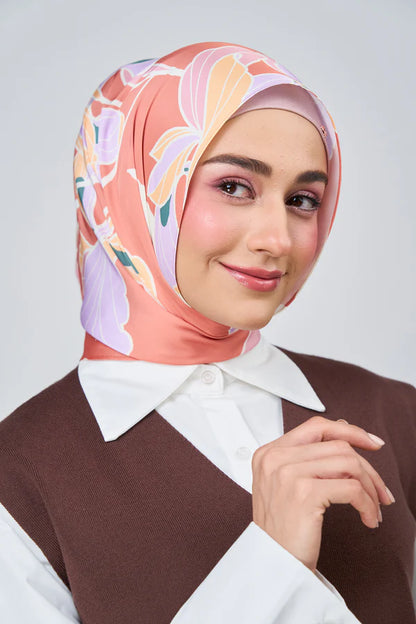 [★New] HoodX Luxe Printed Set in Sunset Blush