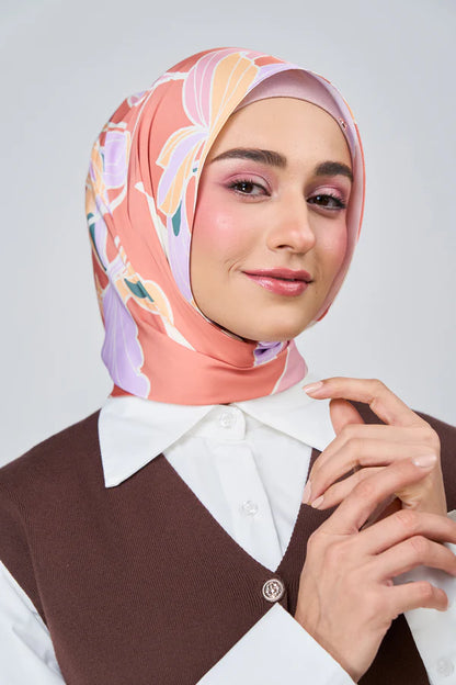 [★New] HoodX Luxe Printed Set in Sunset Blush
