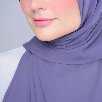 Instant Tag n' Go Shawl | Chiffon Silk in Indigo