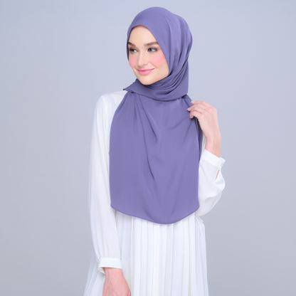 Instant Tag n' Go Shawl | Chiffon Silk in Indigo