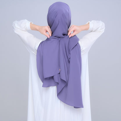 Instant Tag n' Go Shawl | Chiffon Silk in Indigo