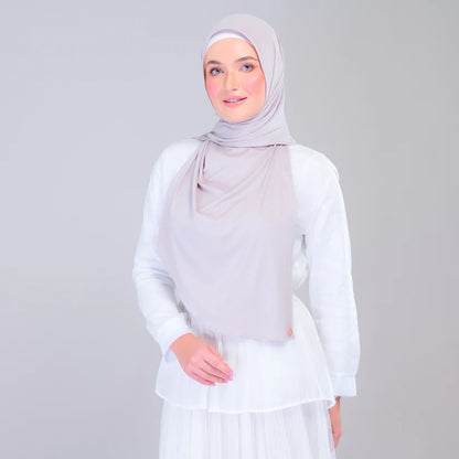 Instant Tag n' Go Shawl | Ribbed Jersey in Taupe