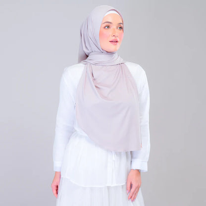 Instant Tag n' Go Shawl | Ribbed Jersey in Taupe