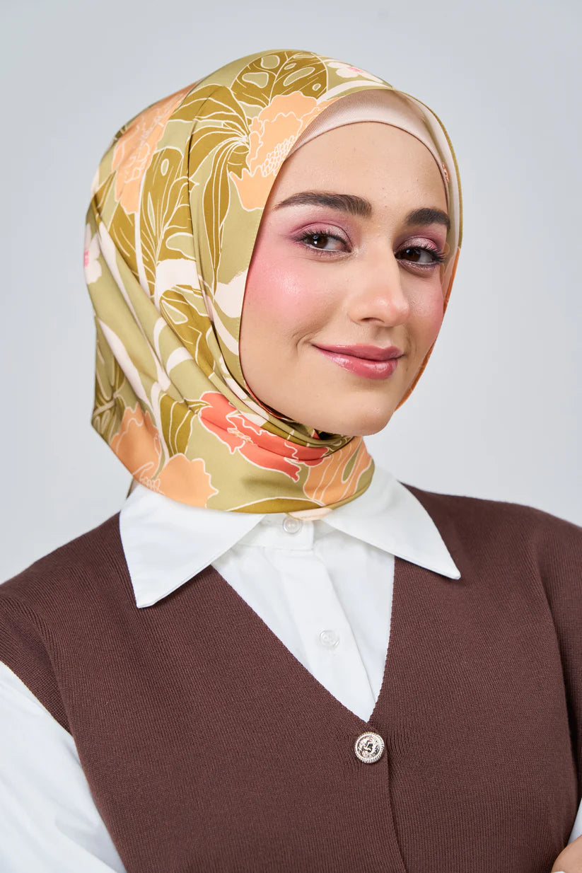 [★New] HoodX Luxe Printed Set in Terra Citrine