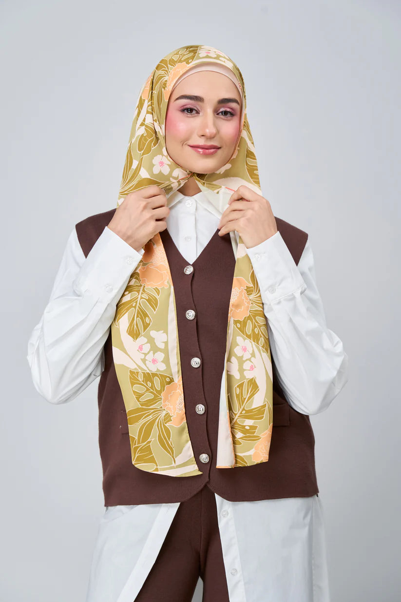 [★New] HoodX Luxe Printed Set in Terra Citrine