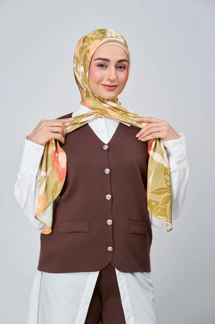 [★New] HoodX Luxe Printed Set in Terra Citrine