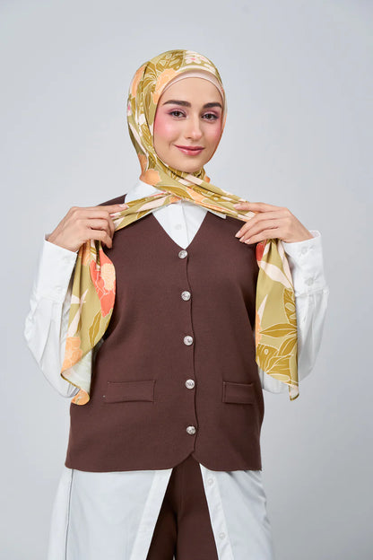 [★New] HoodX Luxe Printed Set in Terra Citrine