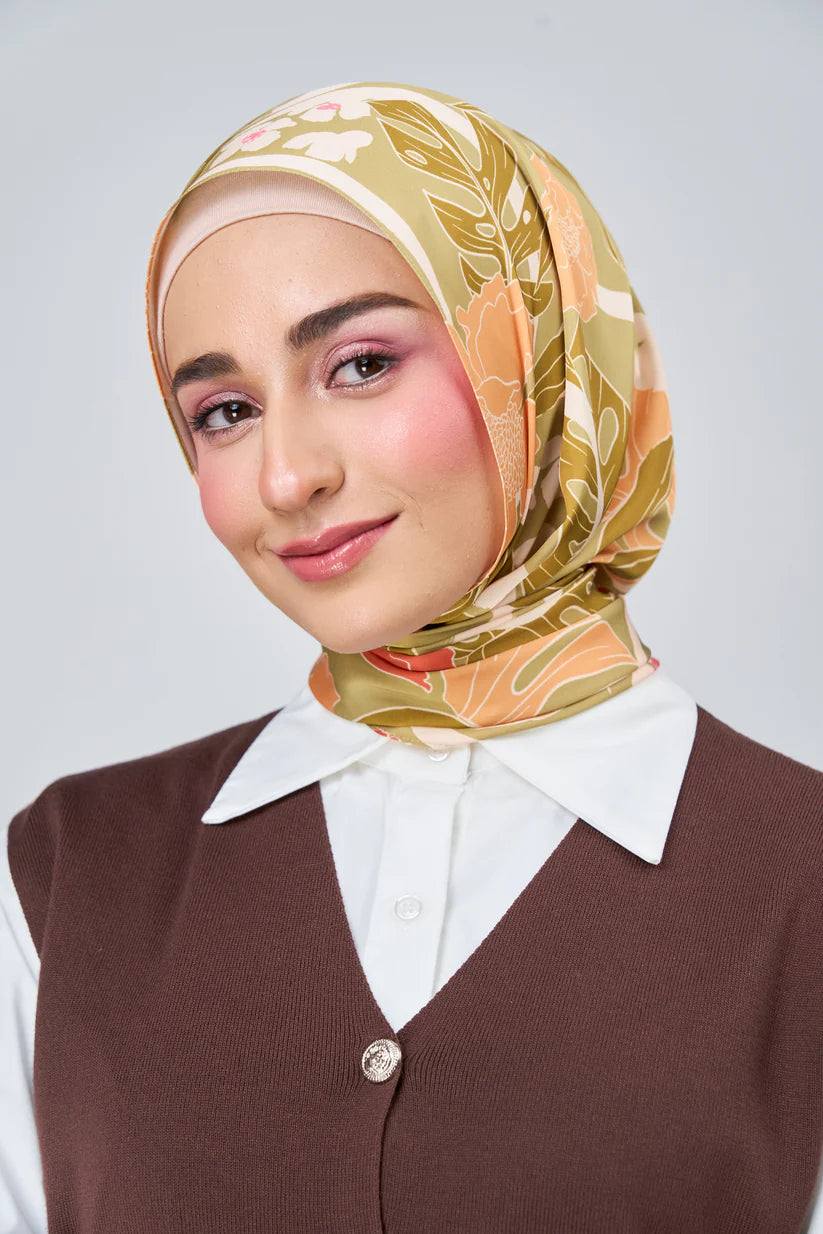 [★New] HoodX Luxe Printed Set in Terra Citrine