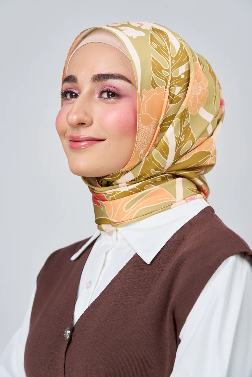 [★New] HoodX Luxe Printed Set in Terra Citrine