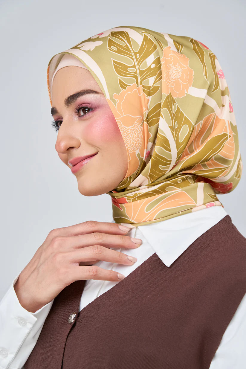 [★New] HoodX Luxe Printed Set in Terra Citrine
