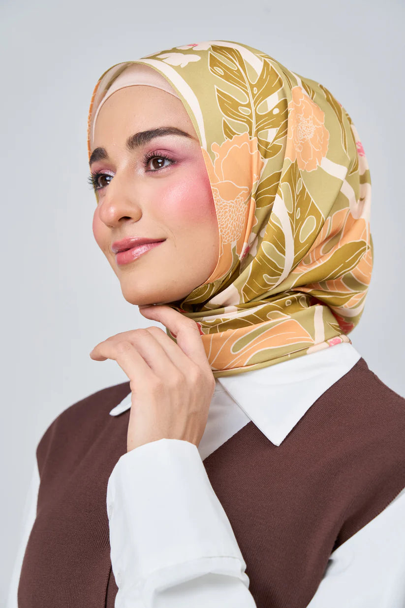 [★New] HoodX Luxe Printed Set in Terra Citrine
