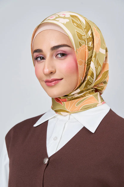[★New] HoodX Luxe Printed Set in Terra Citrine