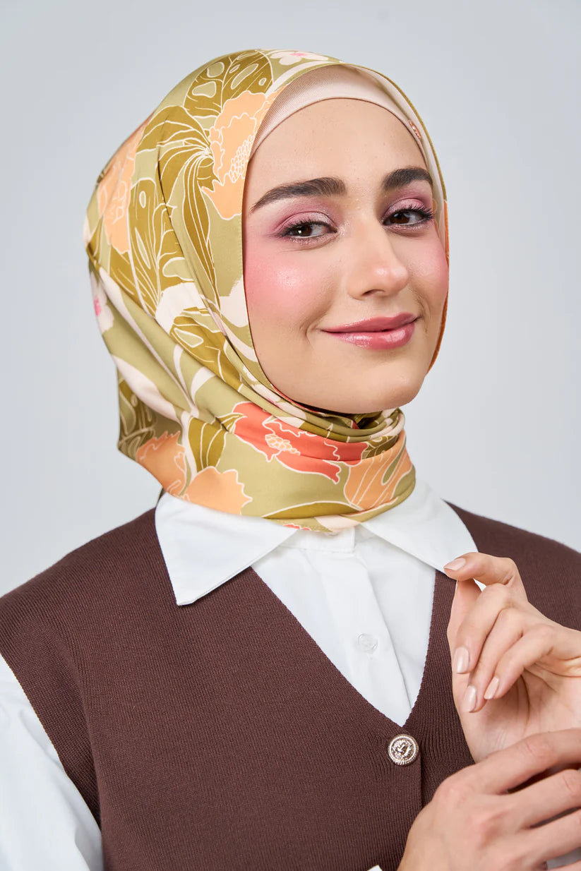 [★New] HoodX Luxe Printed Set in Terra Citrine