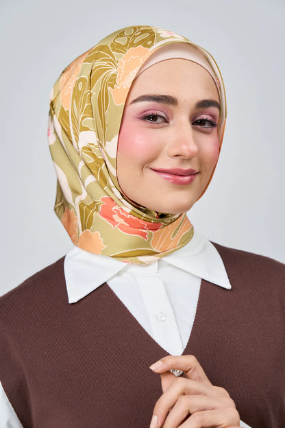 [★New] HoodX Luxe Printed Set in Terra Citrine