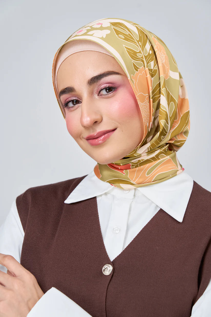 [★New] HoodX Luxe Printed Set in Terra Citrine