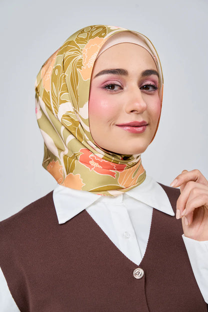 [★New] HoodX Luxe Printed Set in Terra Citrine