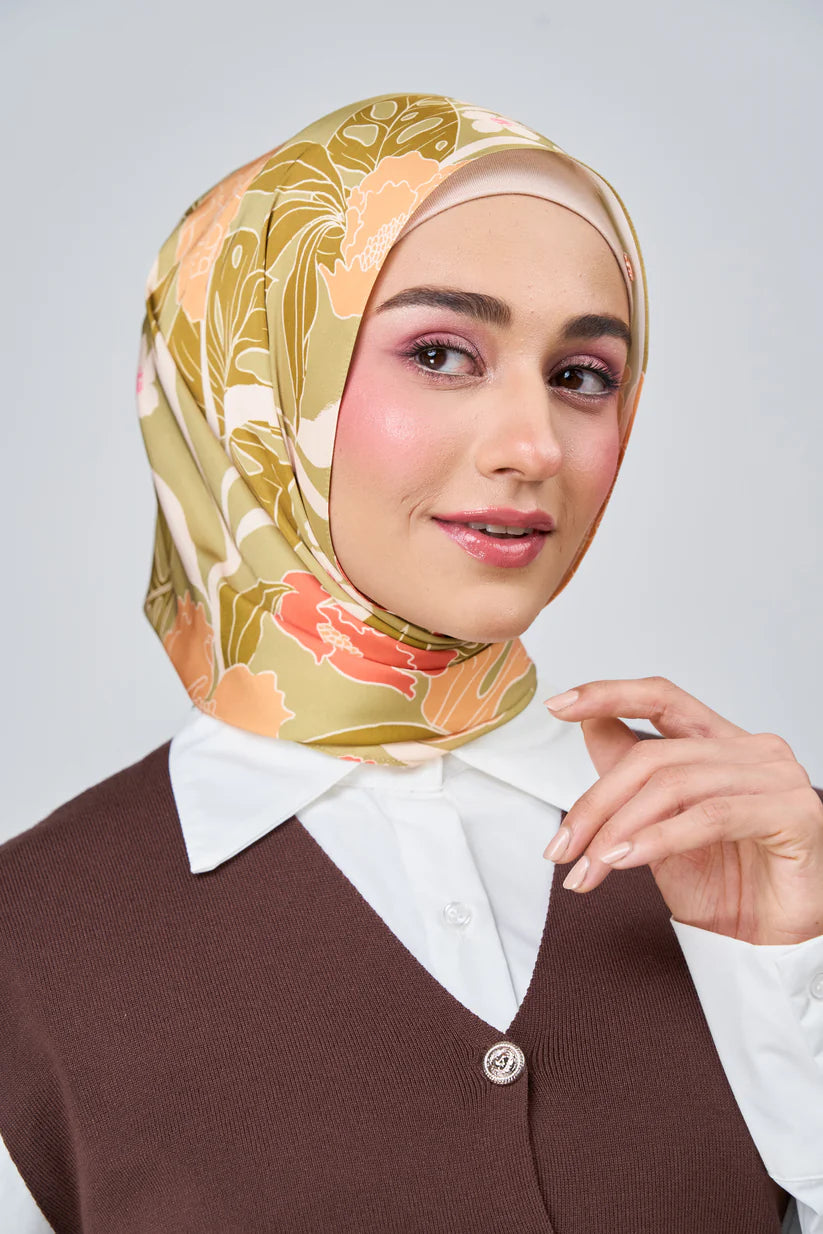 [★New] HoodX Luxe Printed Set in Terra Citrine