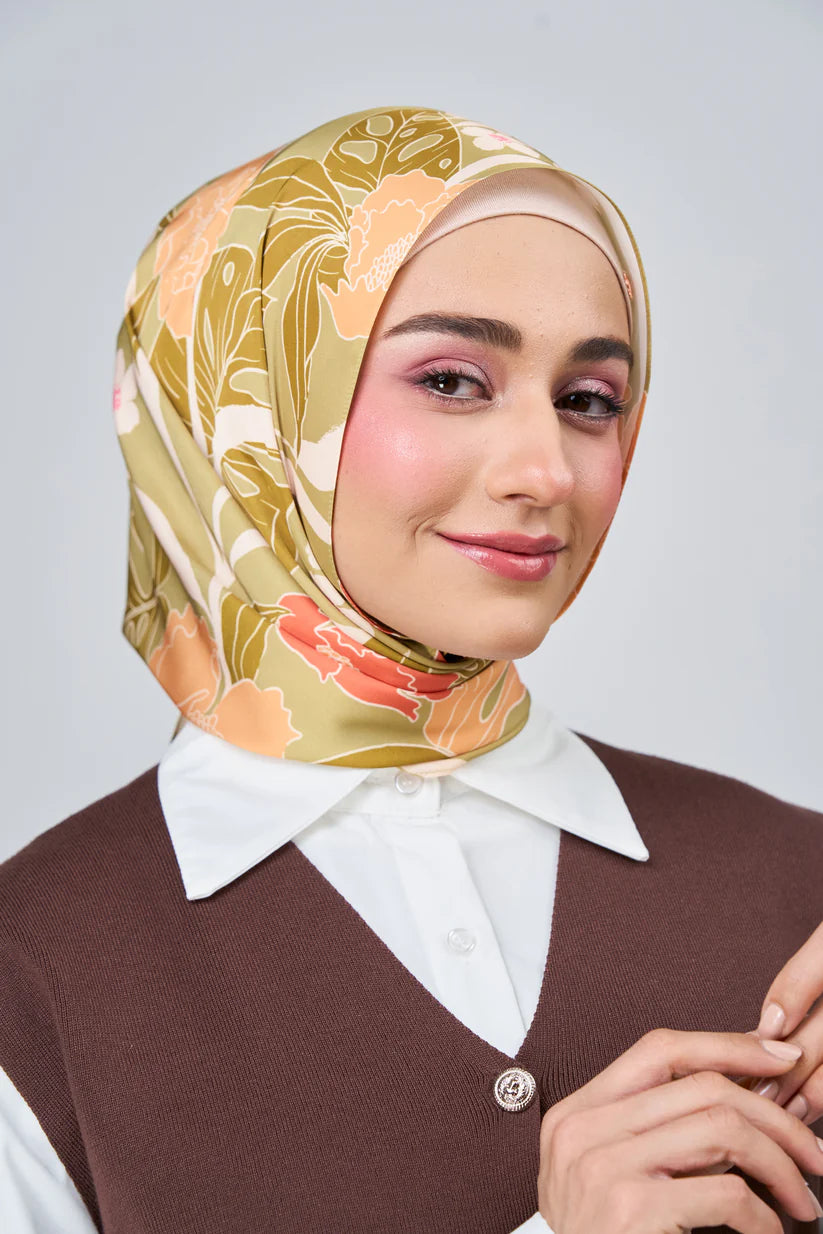 [★New] HoodX Luxe Printed Set in Terra Citrine
