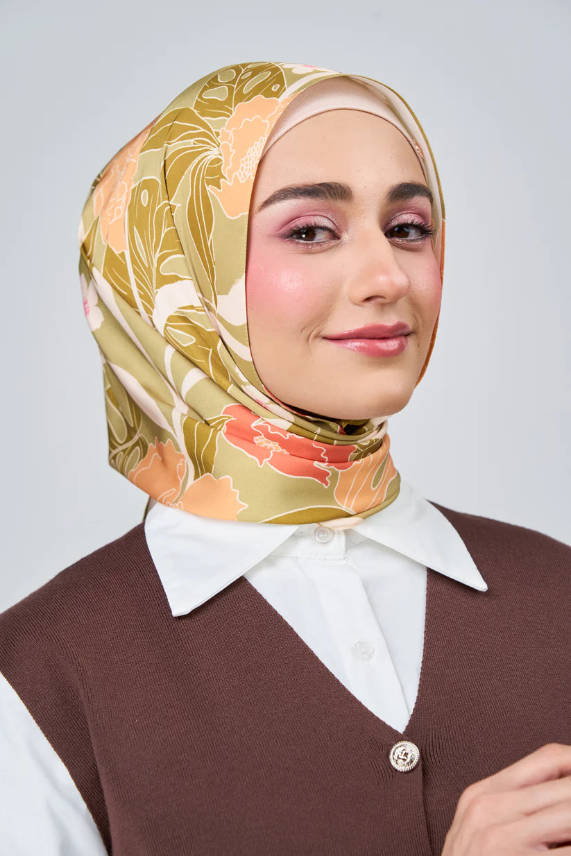 [★New] HoodX Luxe Printed Set in Terra Citrine