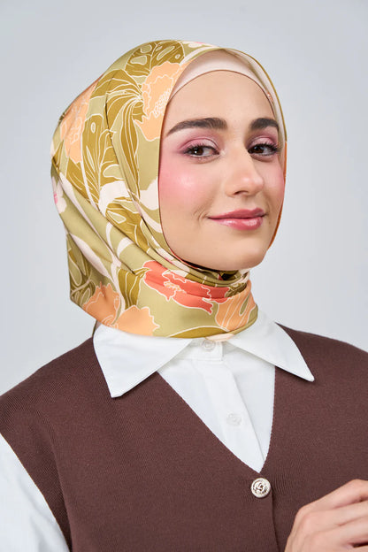 [★New] HoodX Luxe Printed Set in Terra Citrine