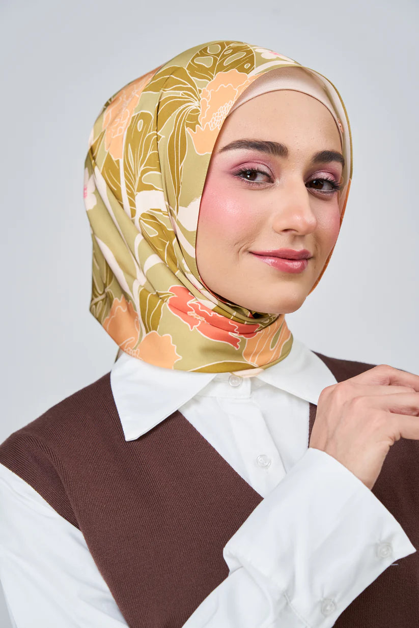 [★New] HoodX Luxe Printed Set in Terra Citrine