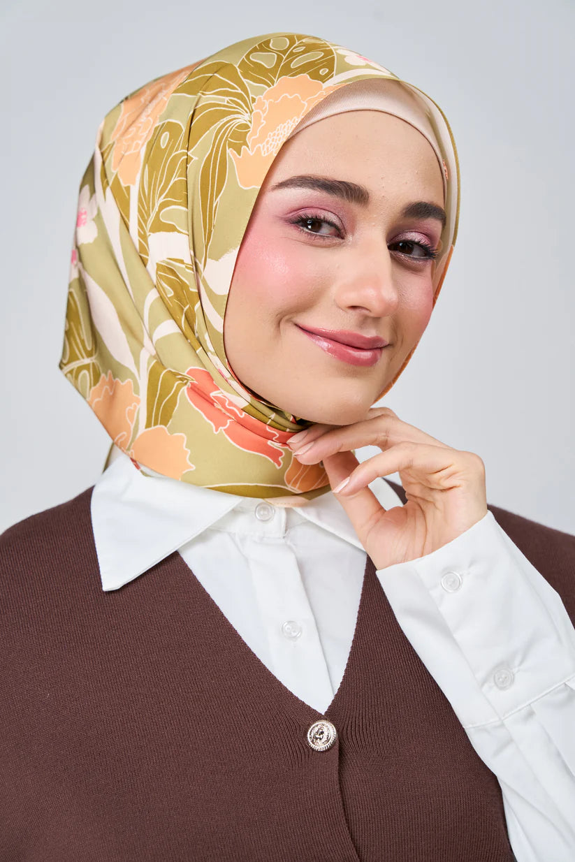 [★New] HoodX Luxe Printed Set in Terra Citrine