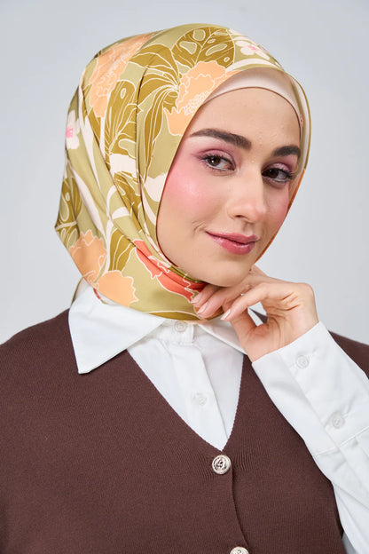 [★New] HoodX Luxe Printed Set in Terra Citrine