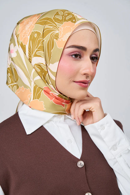 [★New] HoodX Luxe Printed Set in Terra Citrine