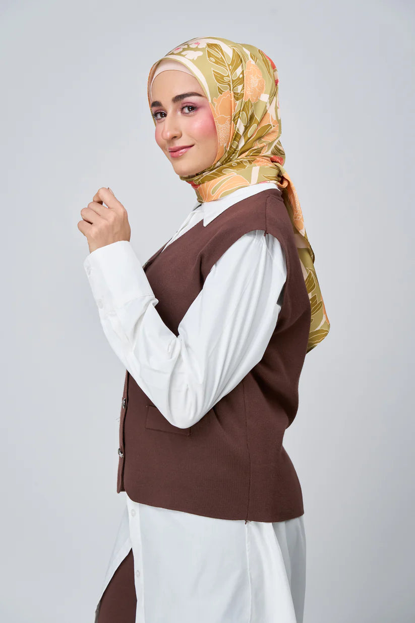 [★New] HoodX Luxe Printed Set in Terra Citrine