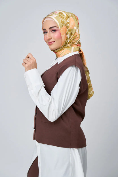 [★New] HoodX Luxe Printed Set in Terra Citrine