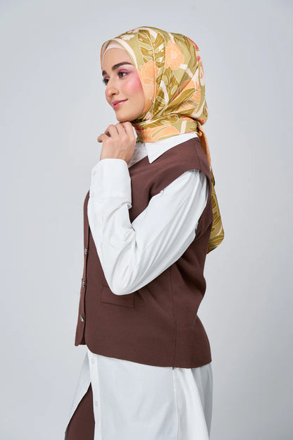 [★New] HoodX Luxe Printed Set in Terra Citrine