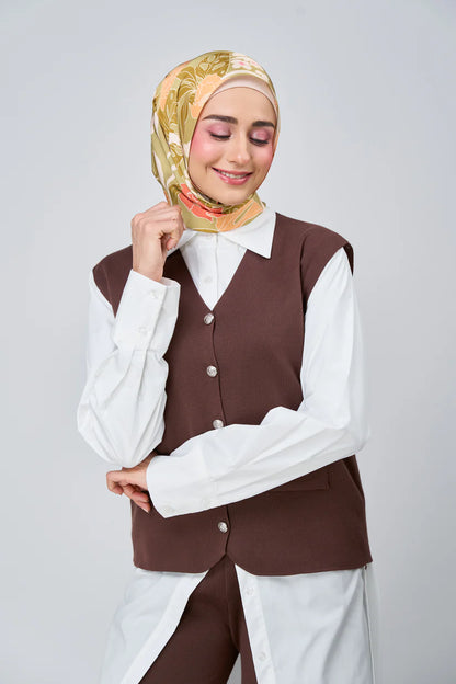 [★New] HoodX Luxe Printed Set in Terra Citrine