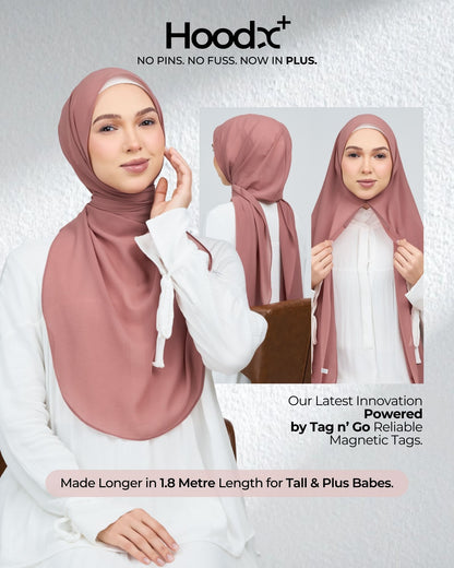 [★New] HoodX Curve [Pearl Chiffon] in Turkish Rose