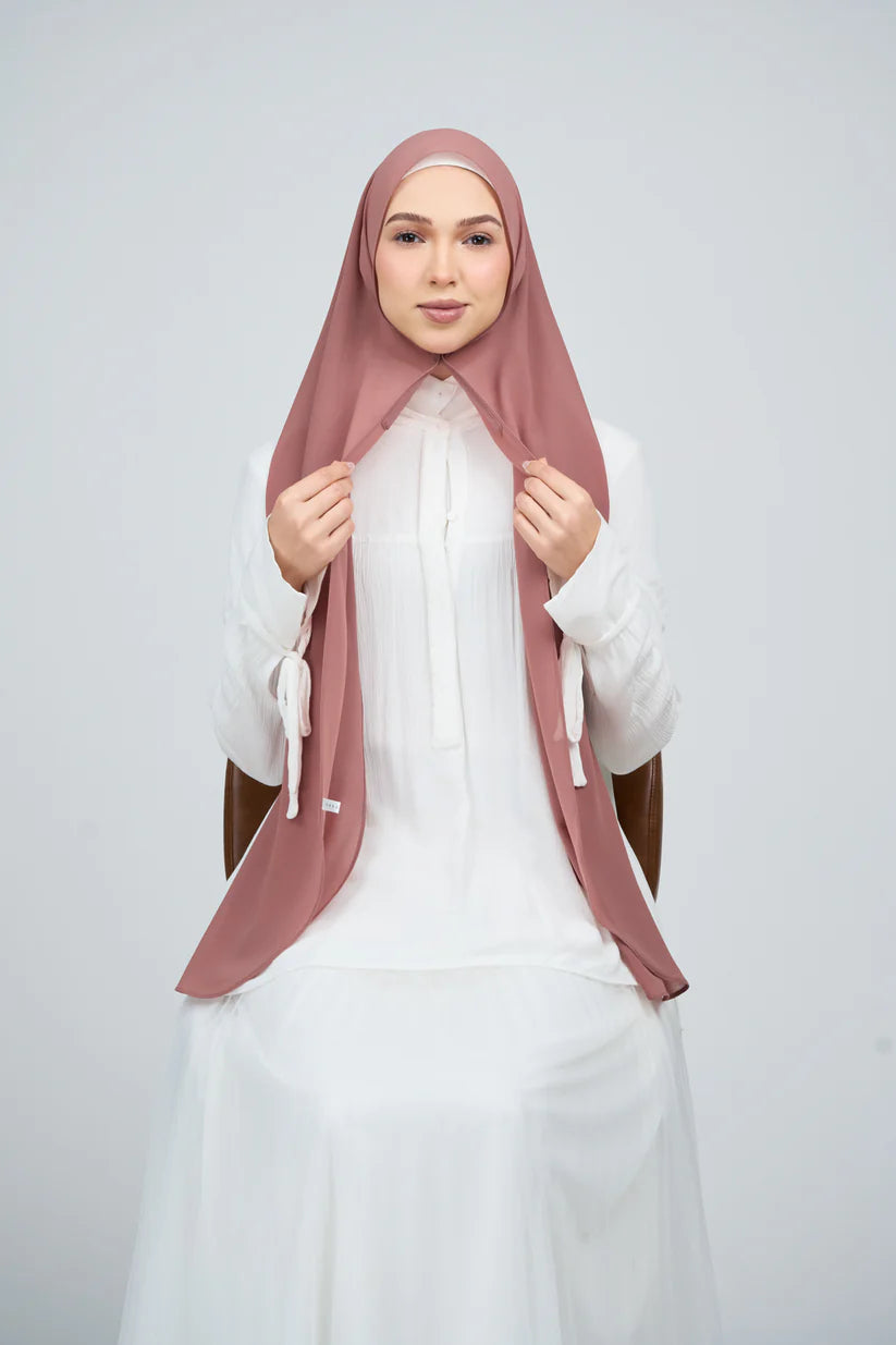 [★New] HoodX Curve [Pearl Chiffon] in Turkish Rose