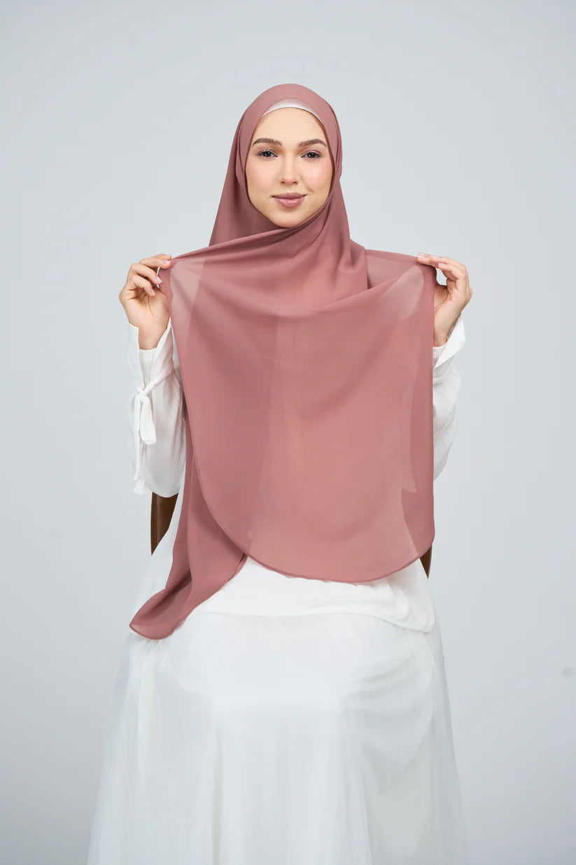[★New] HoodX Curve [Pearl Chiffon] in Turkish Rose