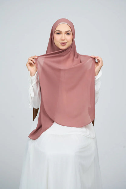 [★New] HoodX Curve [Pearl Chiffon] in Turkish Rose
