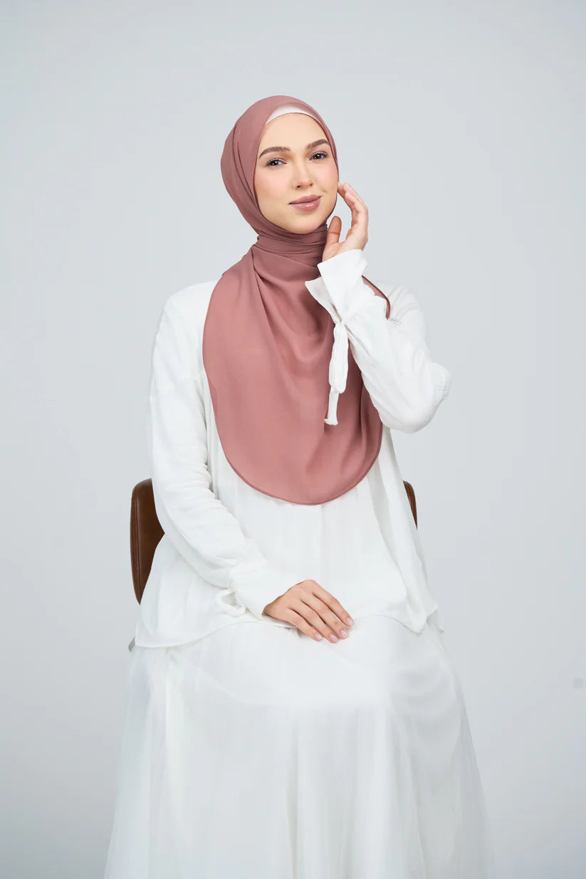 [★New] HoodX Curve [Pearl Chiffon] in Turkish Rose