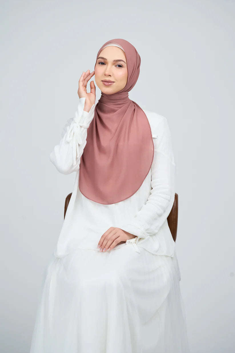 [★New] HoodX Curve [Pearl Chiffon] in Turkish Rose