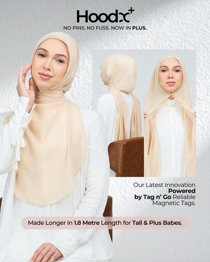 [★New] HoodX Curve [Pearl Chiffon] in Warm Vanilla