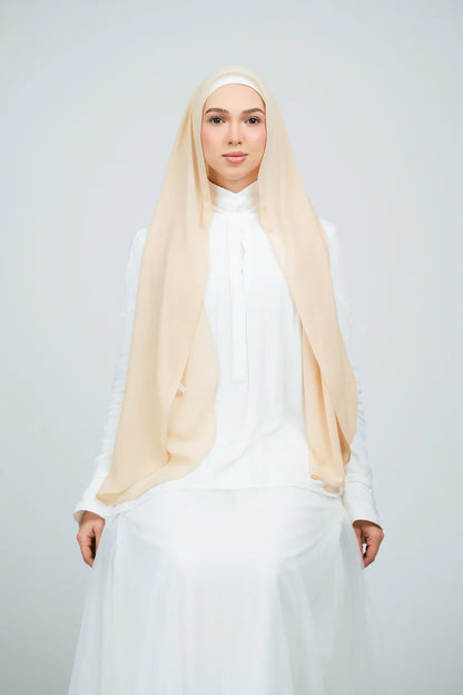 [★New] HoodX Curve [Pearl Chiffon] in Warm Vanilla