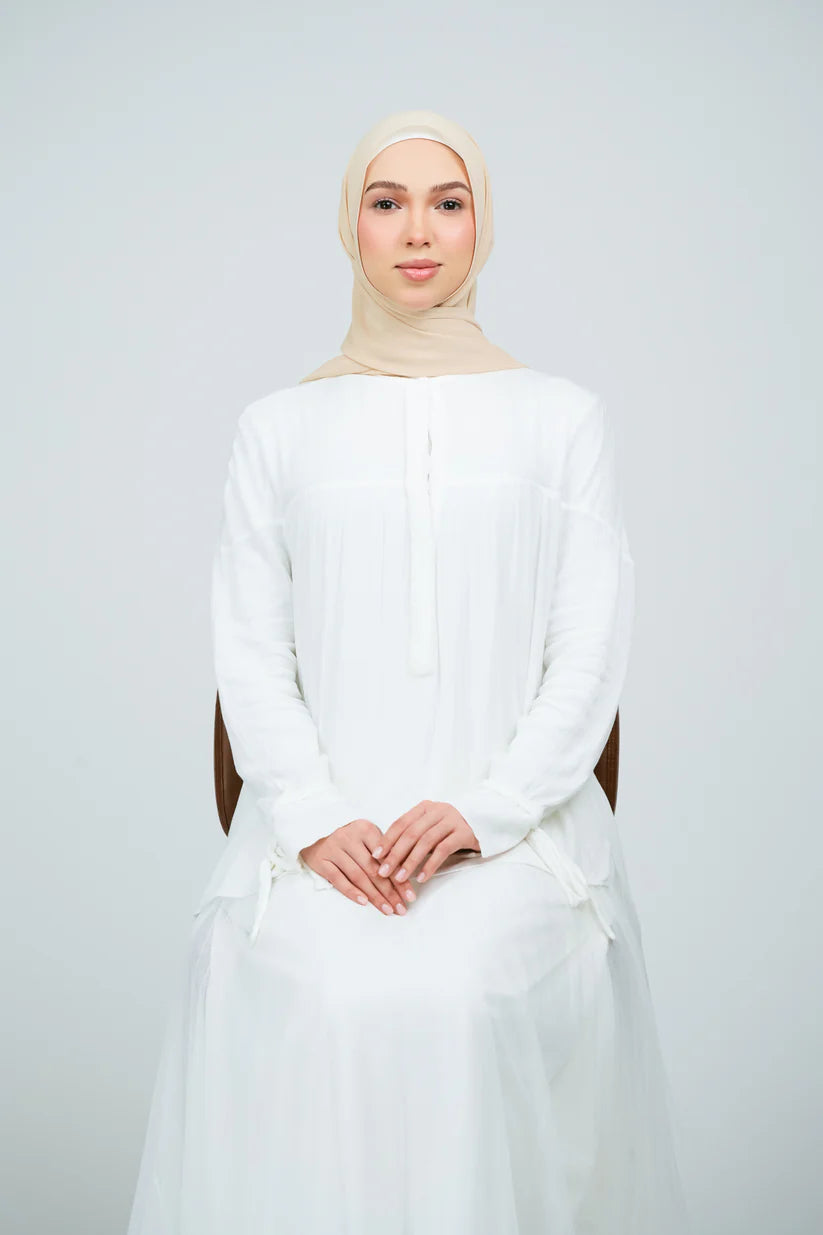 [★New] HoodX Curve [Pearl Chiffon] in Warm Vanilla